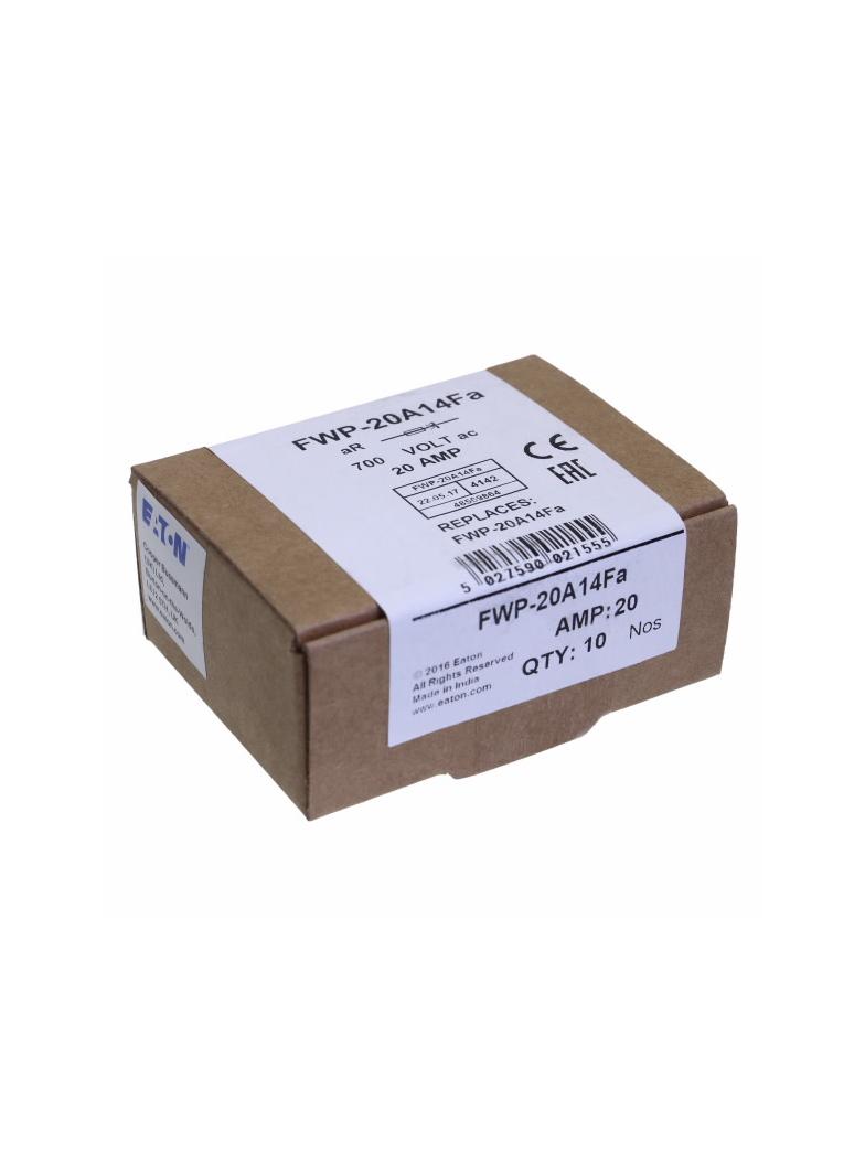 20AMP 700VAC FERRULE 14 X 51 MM 20AMP 700VAC cylindryczna do półprzewodników 14.3 X 50.8MM FWP-20A14