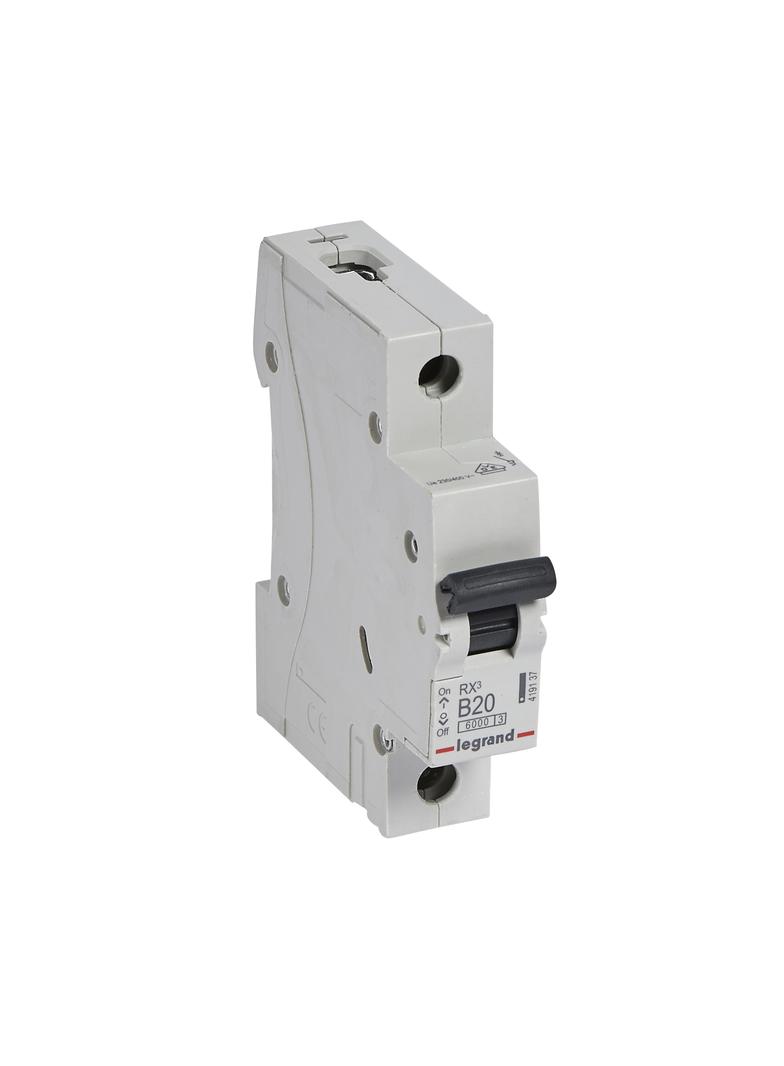 WYŁĄCZNIK NADPRĄDOWY RX3 1P B 20A 6000A, Legrand