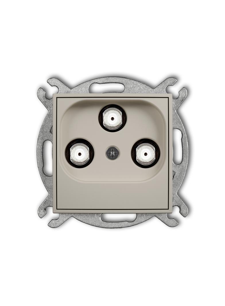MINI Mechanizm gniazda multimedialnego 3F DATA (Vectra) taupe
