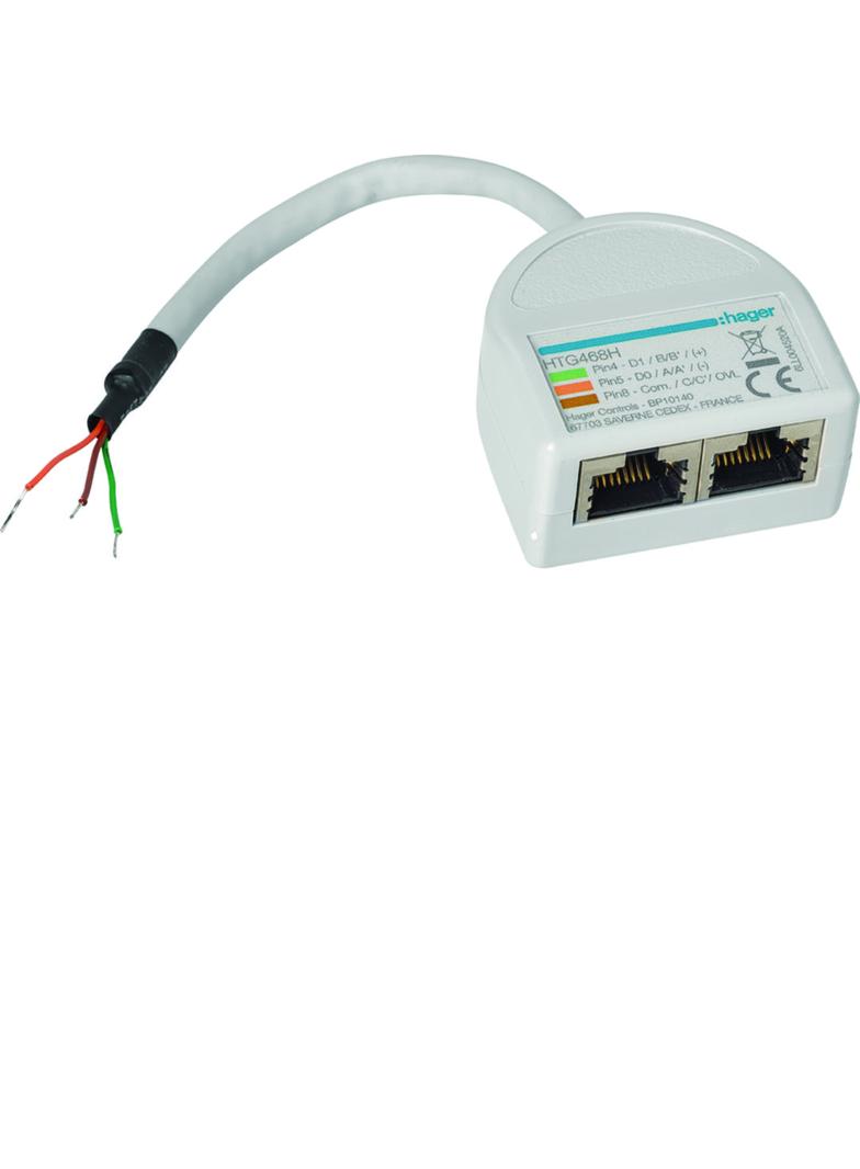 agardio.manager Rozdzielacz RJ45 bez wtyczki HTG468H HAGER