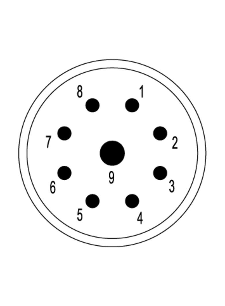 SAI-M23-SE-9 Wkład styku (złącze okrągłe), Wkładka, złącze męskie, 9-biegunowy, Przyłącze zagniatane, M23, Liczba biegunów: 9, kodowanie: brak /1szt./ 1170050000 WEIDMÜLLER