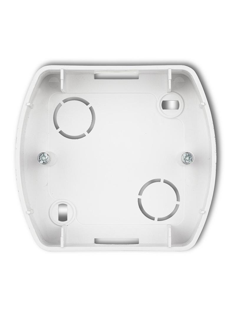 TREND Puszka montażowa pozioma pojedyncza srebrny metalik