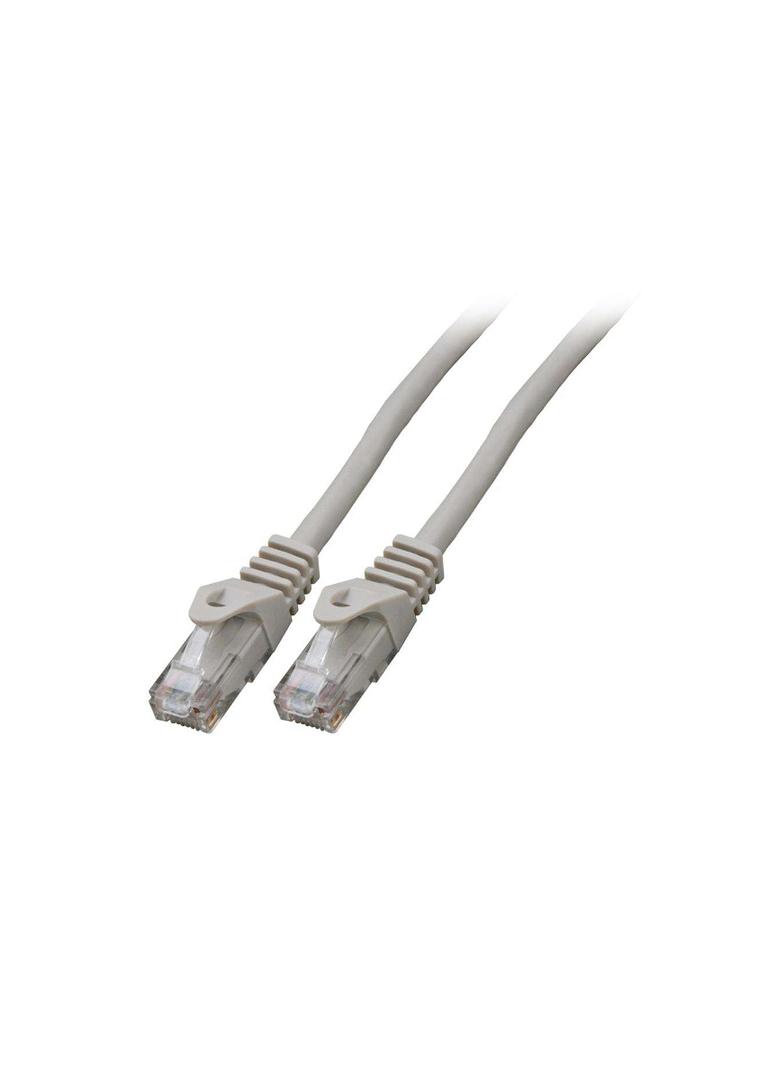 Patchcord RJ45 U/UTP kat. 5e LSZH CCA szary 0,5m