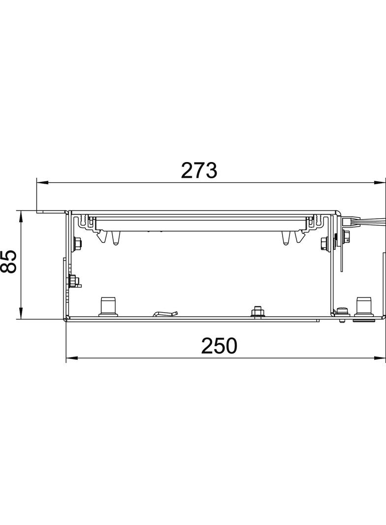 OKB U 25085 BLON, Kanał z listwą szczotkową