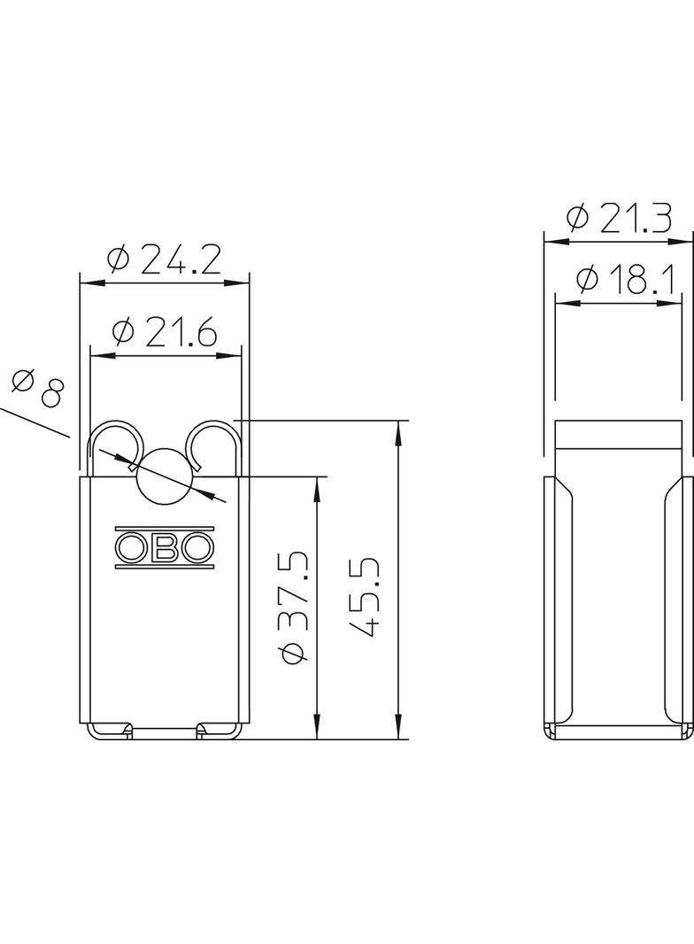 177 35 VA M6, Uchwyt przewodu