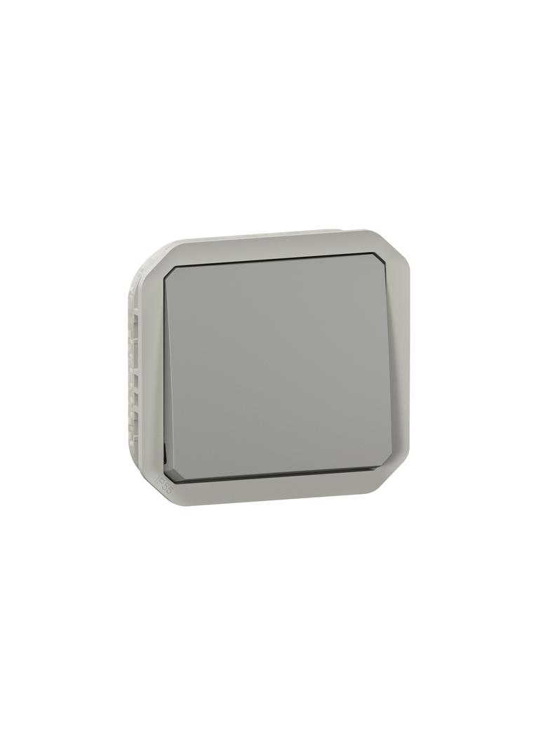 PLEXO Łącznik schodowy hermetyczny IP55 podtynkowy szary  069511L LEGRAND