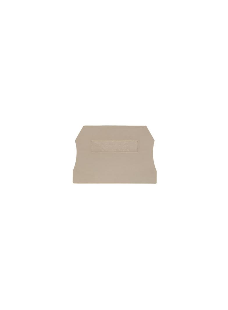 WAP WTL4/2 Płytka końcowa (styki), 55 mm x 2 mm, Ciemnobeżowy /50szt./ 1881640000 WEIDMÜLLER
