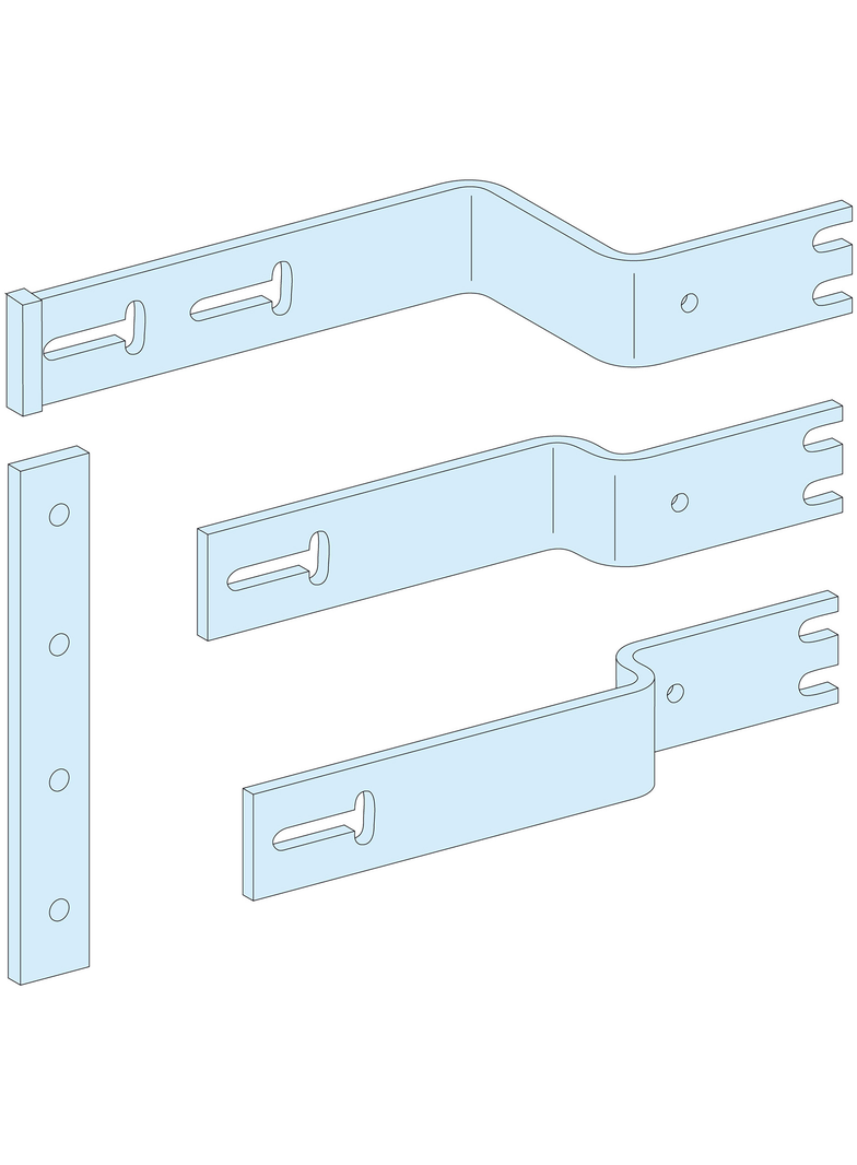 Rozdzielnice PrismaSet, podąłczenie mocowanego poziomo NS z dźwignią/napędem obrot. 3P
