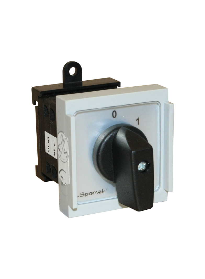 Łącznik Krzywkowy 10A, Rozłącznik 0-1 (3 - biegunowy),  do zabudowy modułowej