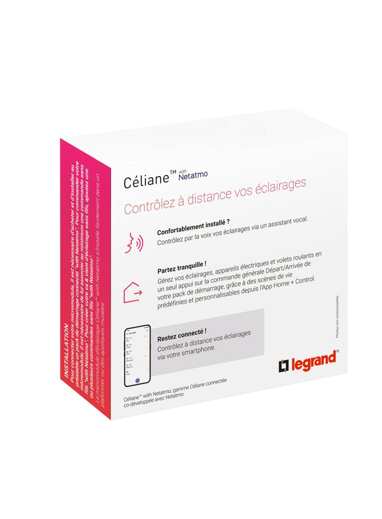 CELIANE WITH NETATMO - MIKROMODUŁ OŚWIETLENIOWY WŁ/WYŁ 300W z N, Legrand