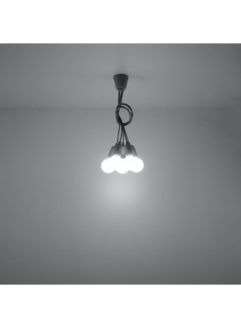 Sollux Lampa wisząca DIEGO 5 szara SL.0577