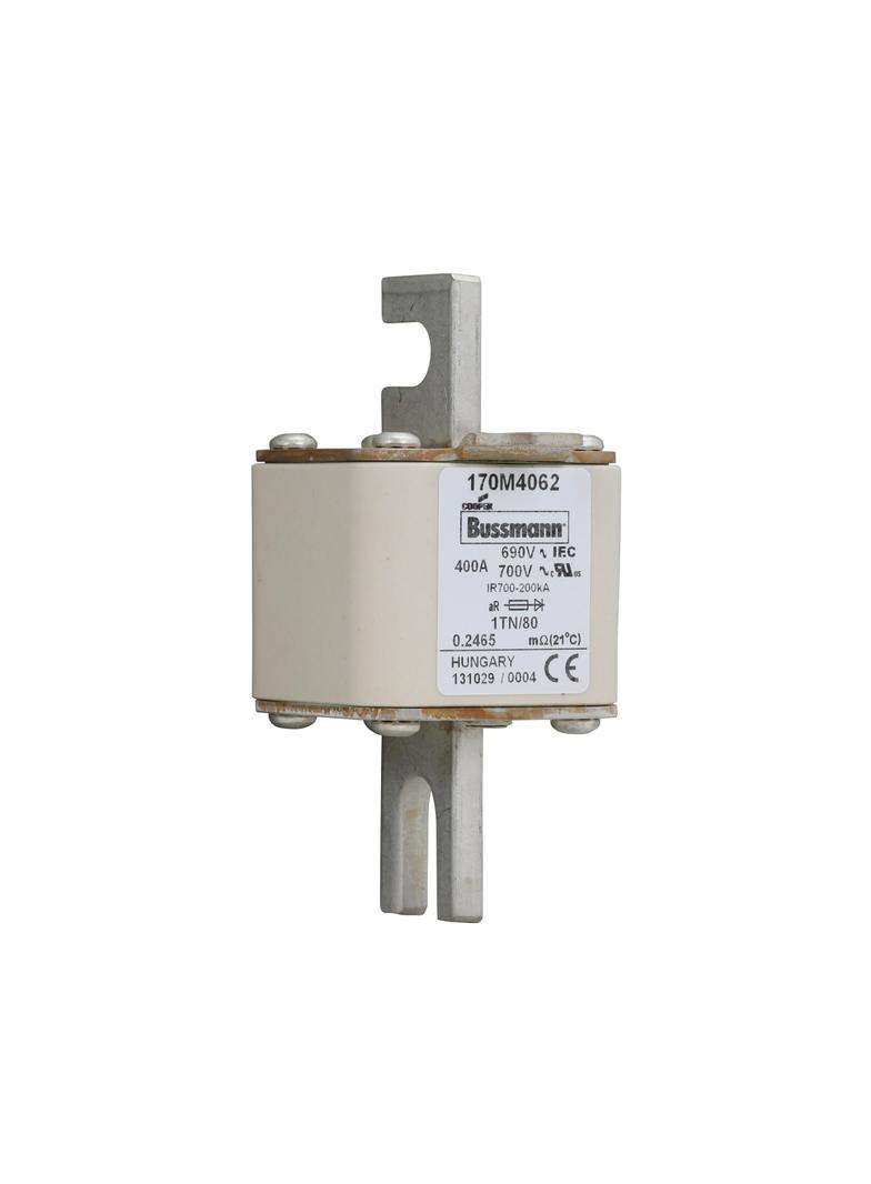 400A 690V 1TN/80 aR INDICATOR FUSE Wkładka szybka 400A AC 690V DIN 1 53x66x108 mm aR DIN 170M4062 EA