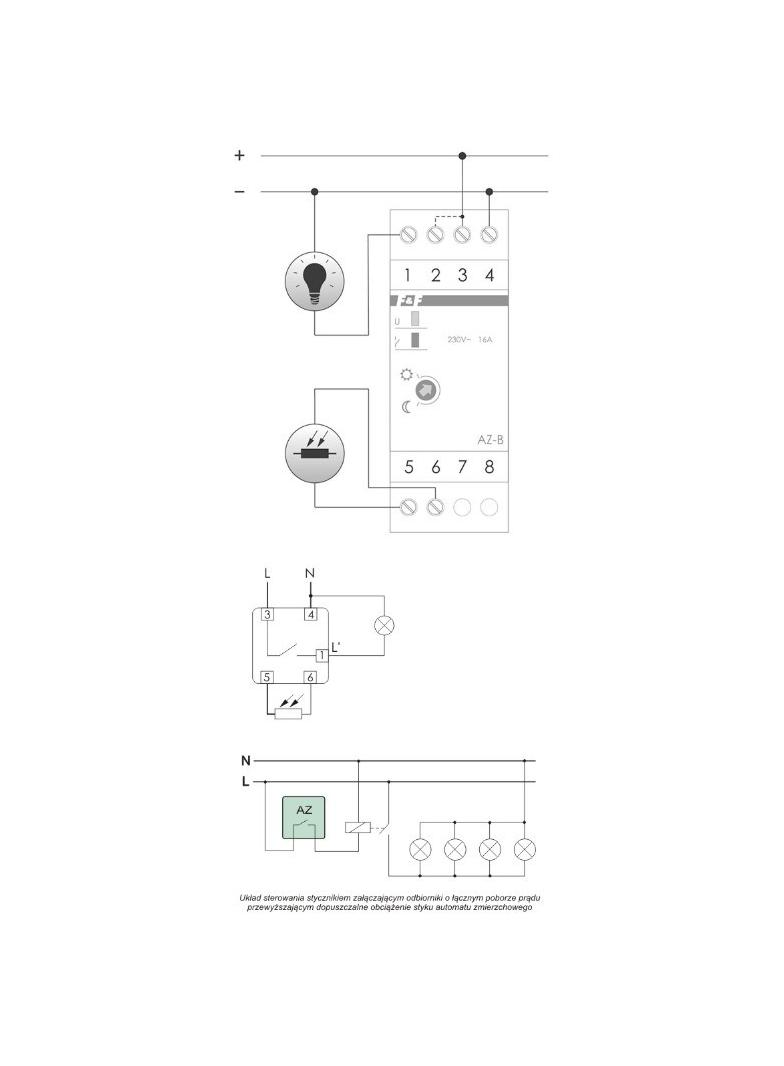 Automat zmierzchowy 16A U=24AC/DC AZ-B-24V F&F