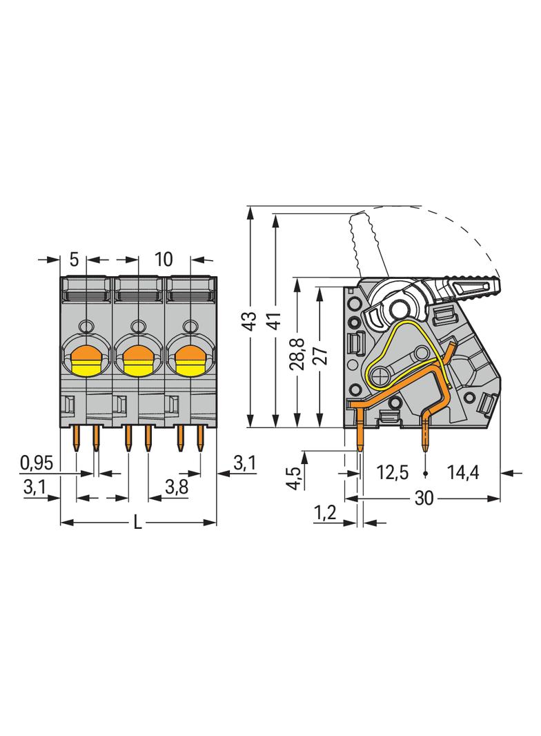 złączka do płytek drukowanych