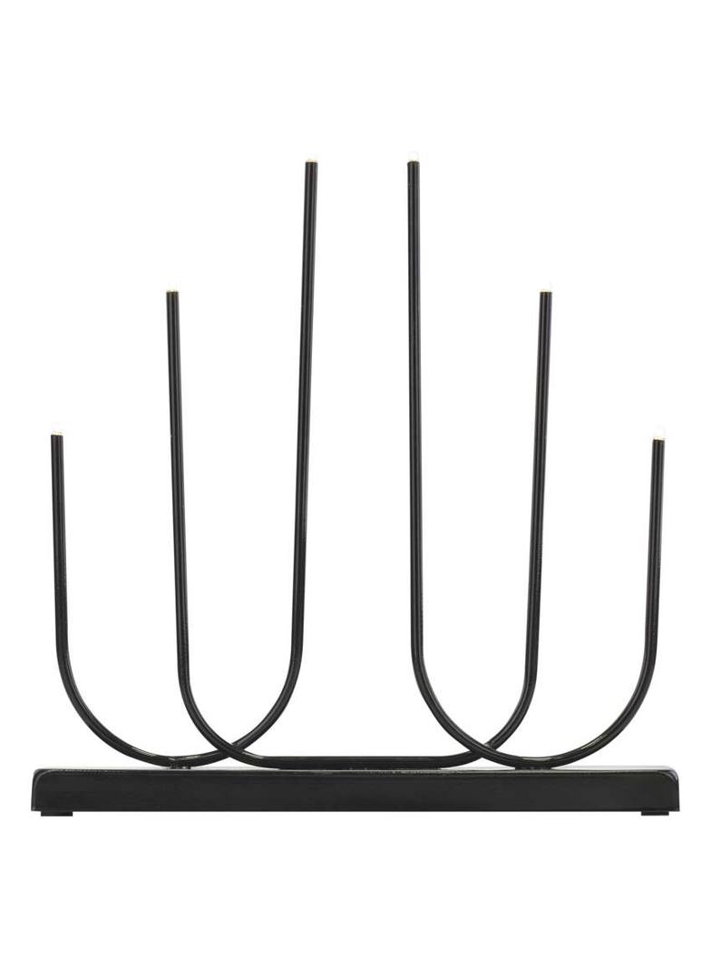Świecznik świąteczny 6 LED 40 cm 2x AA metal ciepła biel IP20 timer DCAW24 EMOS