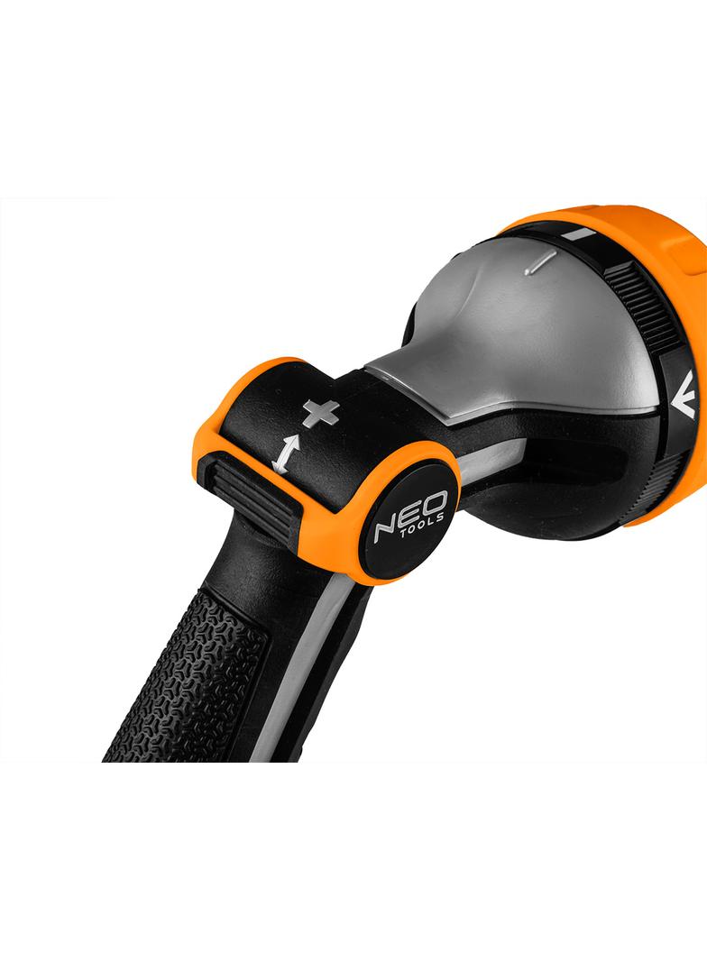 Zraszacz wielofunkcyjny, 5 funkcji, z płynną regulacj, metalowa tarcza