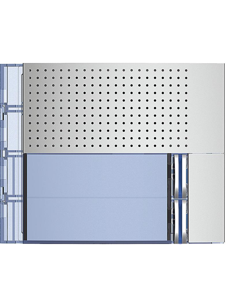 Sfera: Plakietka Modułu Fonicznego Podstawowego - 2 Przyciski - Aluminium 351021 LEGRAND