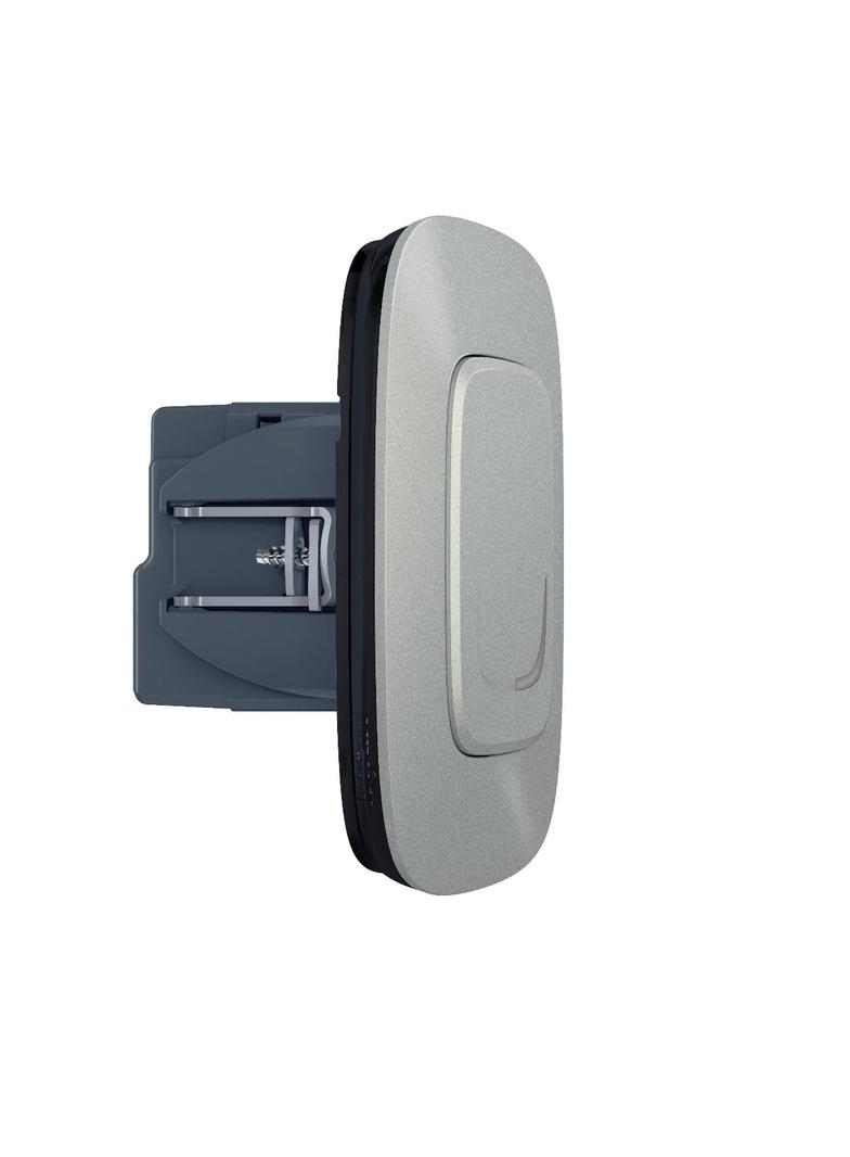 VALENA ALLURE WITH NETATMO - ŁĄCZNIK CONNECTED Z FUNKCJĄ ŚCIEMNIANIA ALUMINIUM, Legrand