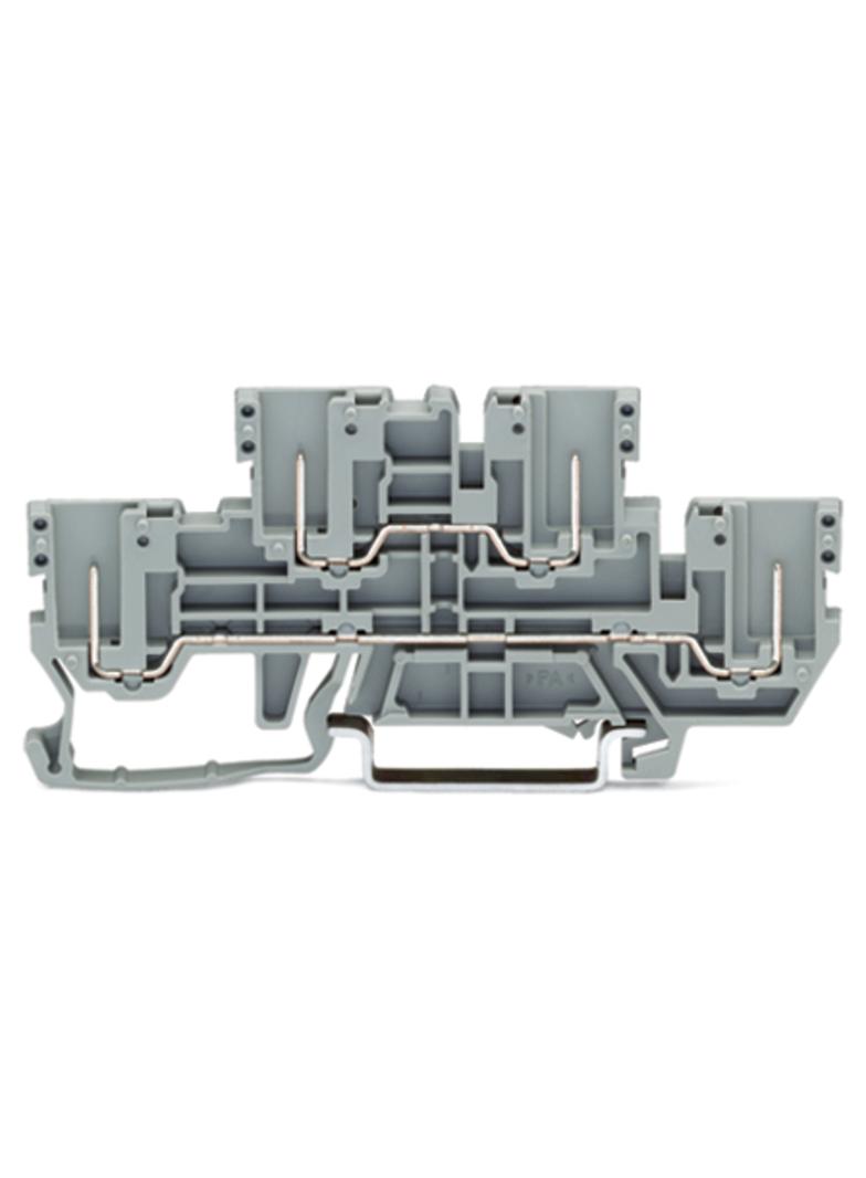 X-COM dwupiętrowa złączka bazowa 2-przewodowa/2-pinowa szara