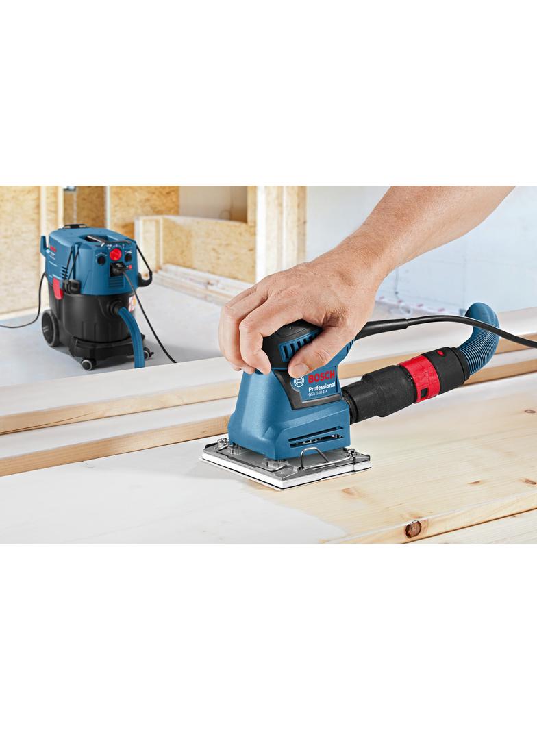 GSS 140-1 A Szlifierka oscylacyjna 180 W; rozm. pap. 140x115 / 107x115 mm; 12.000 obr.; MF; O; 1,2 k