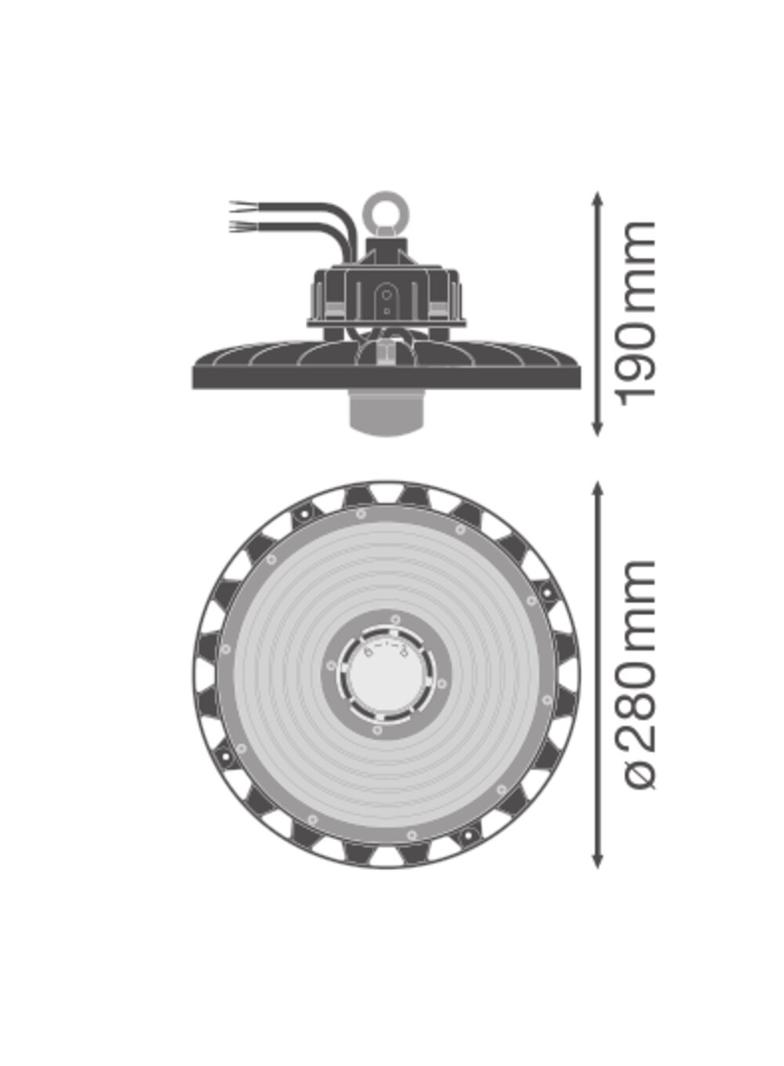 Oprawa HIGH BAY SENSOR 93W 4000K 110DEG IP65