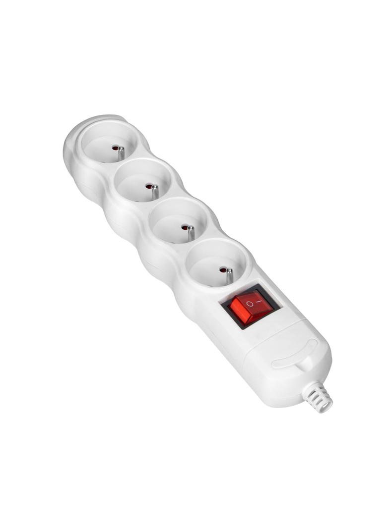 Rozgałęźnik wielogniazdowy 4x2P+Z z wyłącznikiem biały OR-AE-13265/W ORNO