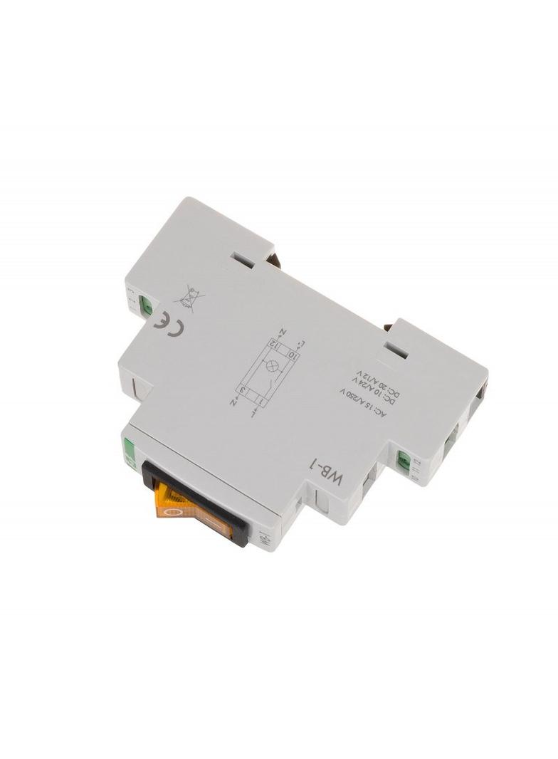 Przełącznik dwupozycyjny z lampką sygnalizacyjną żółtą