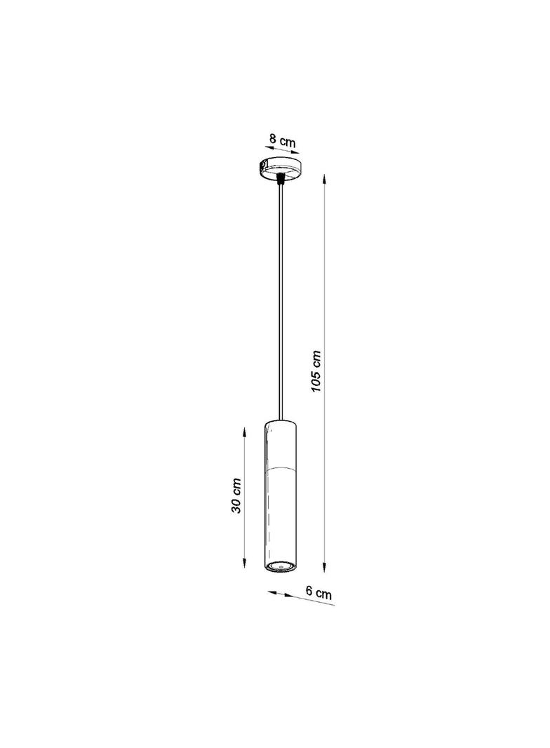 Lampa wisząca BORGIO 1 czarny