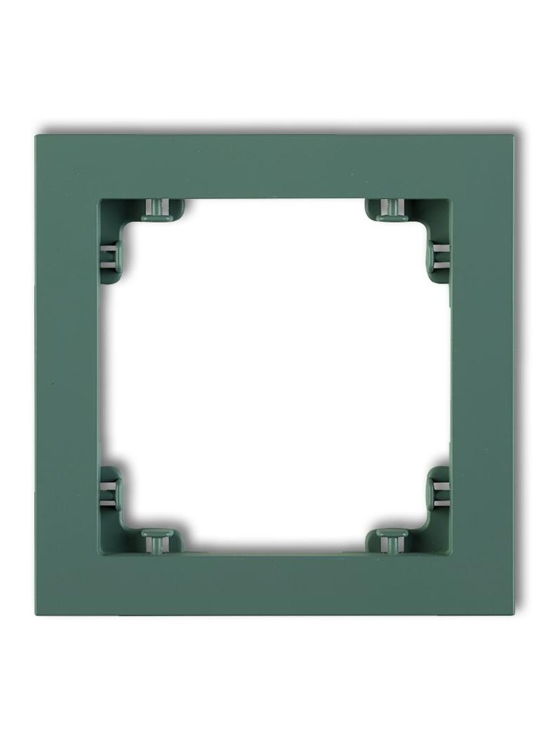DECO Ramka uniwersalna pojedyncza z tworzywa DECO Pastel Matt szmaragdowa