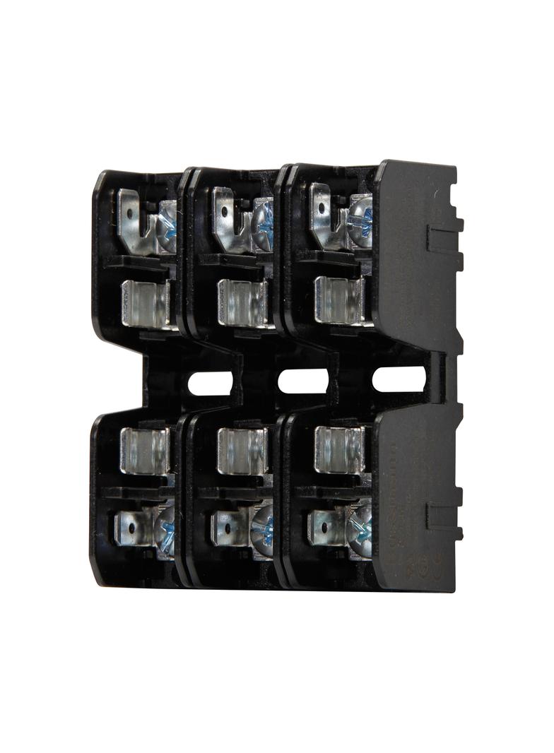 MIDGET FUSE BLOCK W/ SCREW & QC - 3 POLE Blok bezpiecznikowy BMM 600V 30A Zacisk śrubowy z szybko BM