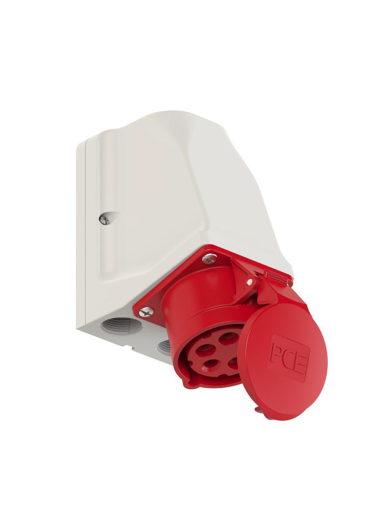 GNIAZDO KOMBI Z ROZŁĄCZNIKIEM 0-1  Wej: M25, wył. 16A Wyj: 16/5 400V  IP44