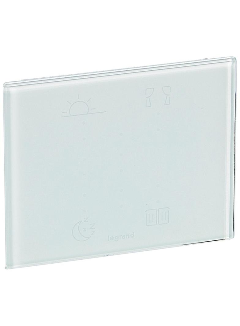 MYHOME BUS/SCS - STEROWNIK DOTYKOWY DZIEŃ/NOC/ROLETY:GÓRA/DÓŁ SZKŁO KAOLIN, Legrand