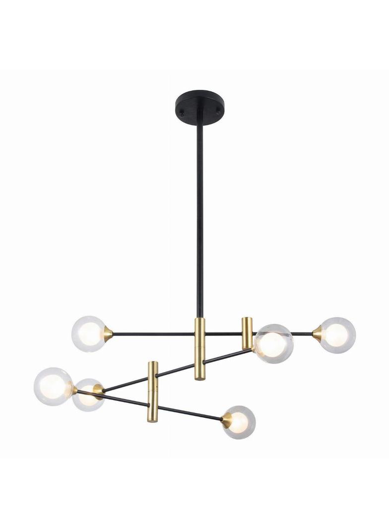 lampa wisząca Marino G9 25W 220V IP20 kolor - czarny, mosiężny PND-9148-6 ITALUX