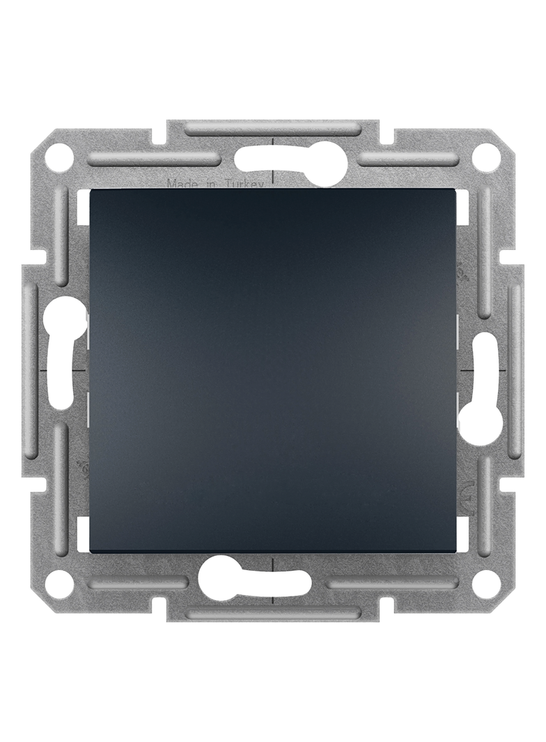 Asfora, łącznik krzyżowy, bez ramki, zaciski śrubowe, antracyt