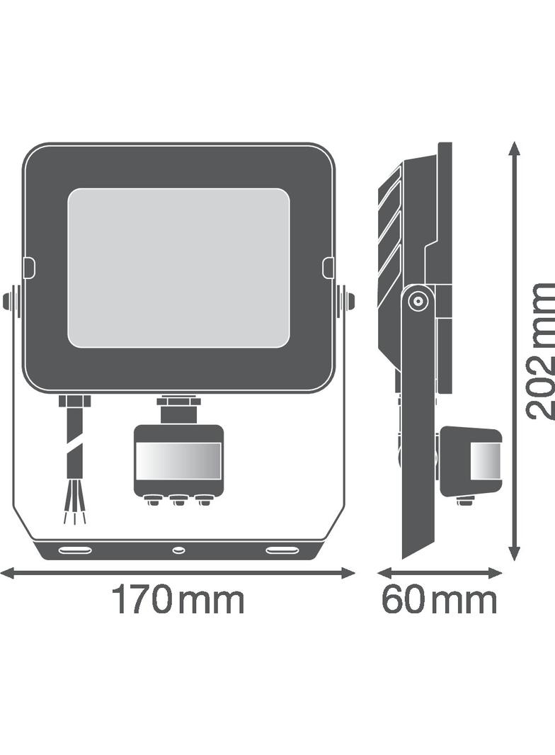 Naświetlacz FLOOD COMPACT SENSOR V 50W 840 SYM 100 black