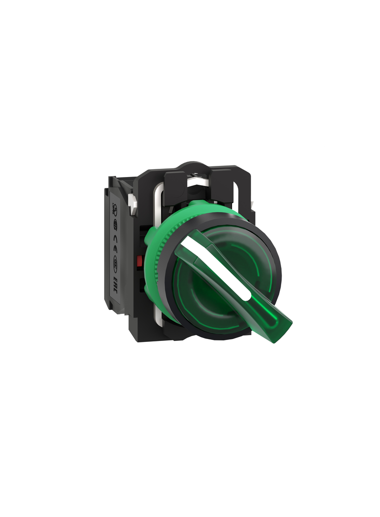 Harmony XB5 Przełącznik 2 położeniowy zielony LED 24V XB5AK123B5 Schneider