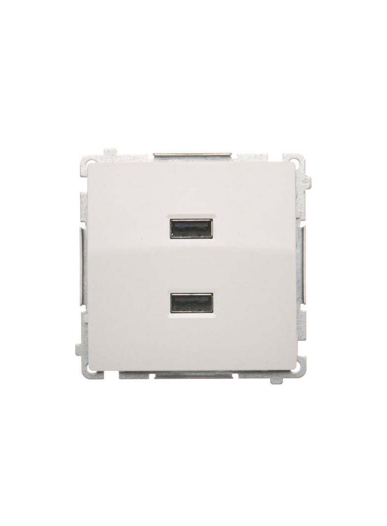 Simon Basic Ładowarka 2 x USB 2.1 A 5V DC 230V biały