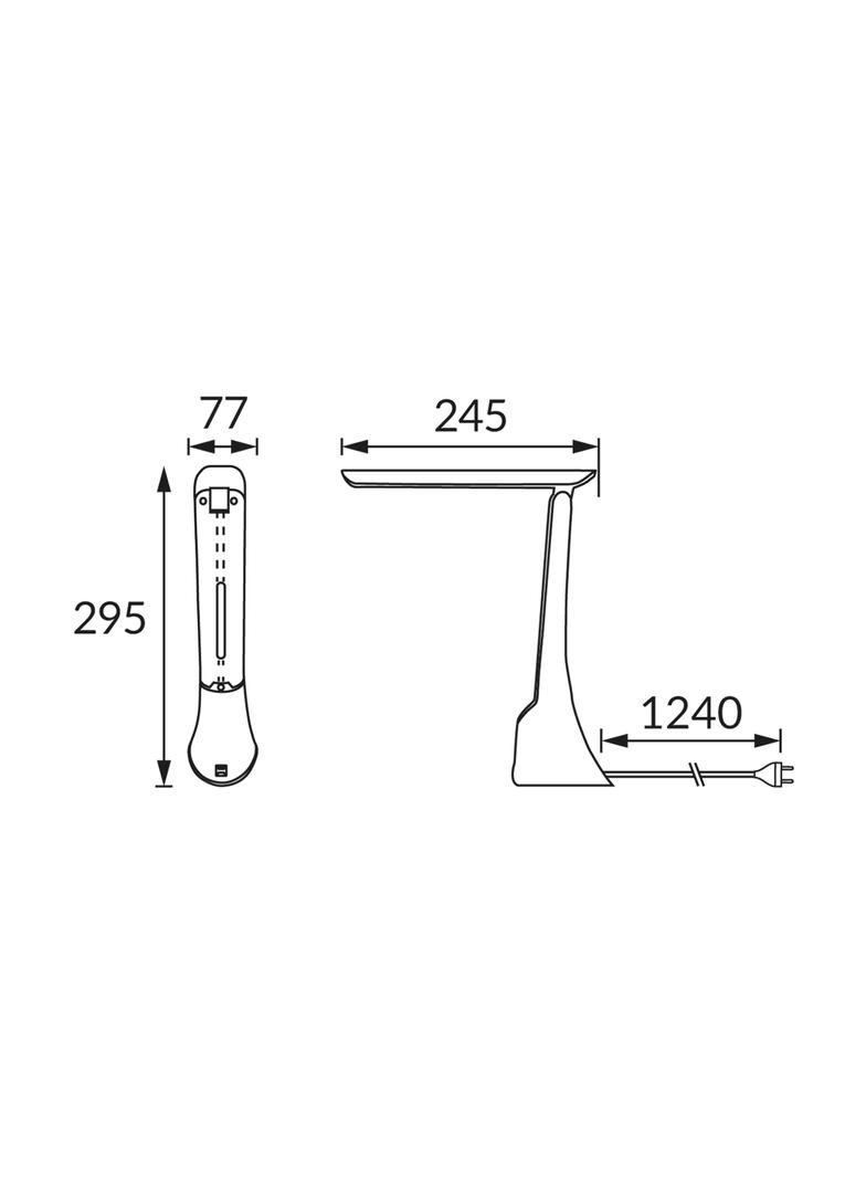 Lampka biurkowa GIBON LED WHITE/BROWN