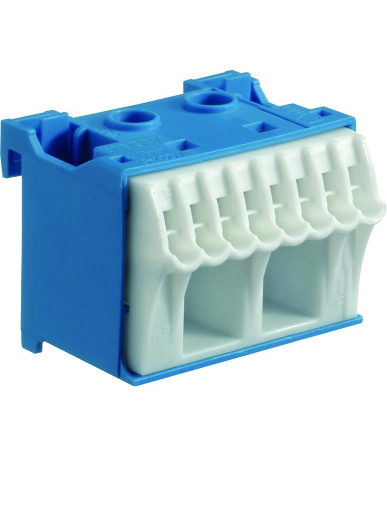 QuickConnect Blok samozacisków neutralny niebieski 2x16+8x4mm2 szer. 45mm KN10N HAGER