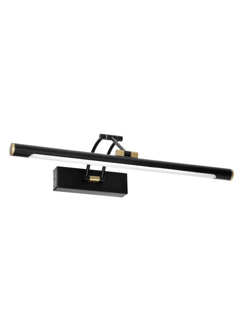 RICO LED 9W, lampa nad lustro, 990lm, 4000K, IP44, dł. 50 cm, czarna