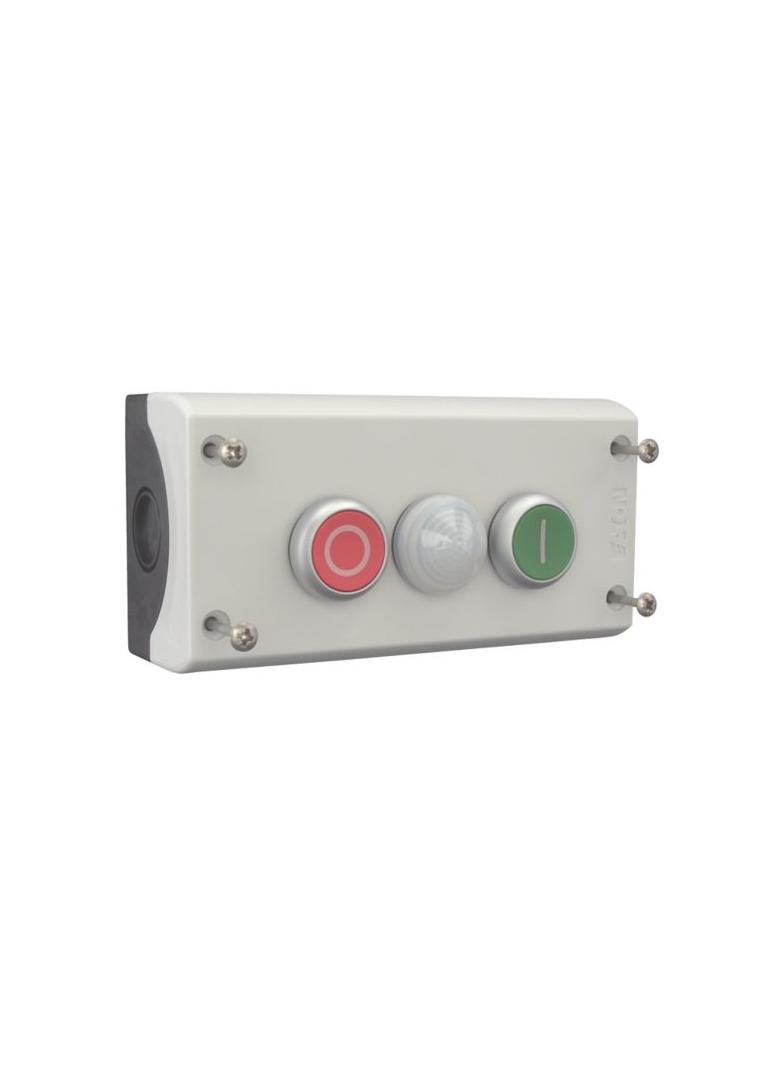 M22-I3-M2 Kaseta sterownicza 3-otworowa START/STOP/lampka biała 2Z 2R szara IP67 216533 EATON