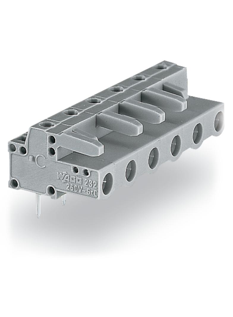 MCS-MIDI Classic gniazdo kątowe 6-bieg. szare raster 7,5 mm