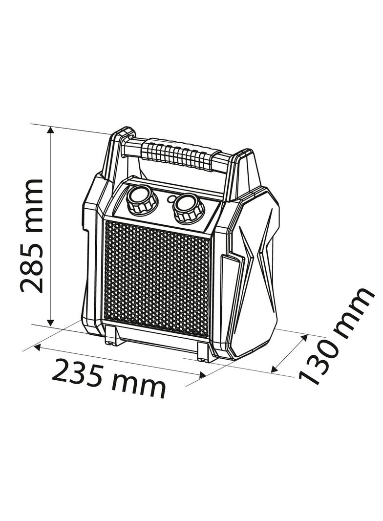 Nagrzewnica elektryczna ceramiczna PTC, 3kW nowy model