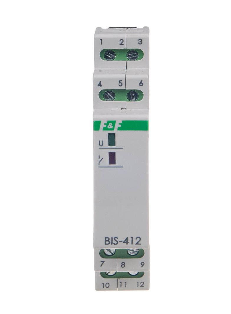 Przekaźnik bistabilny grupowy na szynę DIN z przekaźnikiem inrush 160A/20ms BIS-412-LED F&F