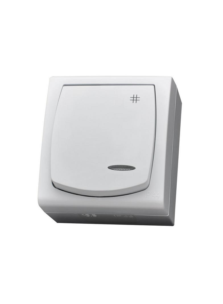 MADERA Łącznik krzyżowy z podświetleniem pomarańczowym kolor biały ŁNH-4NS/00 OSPEL