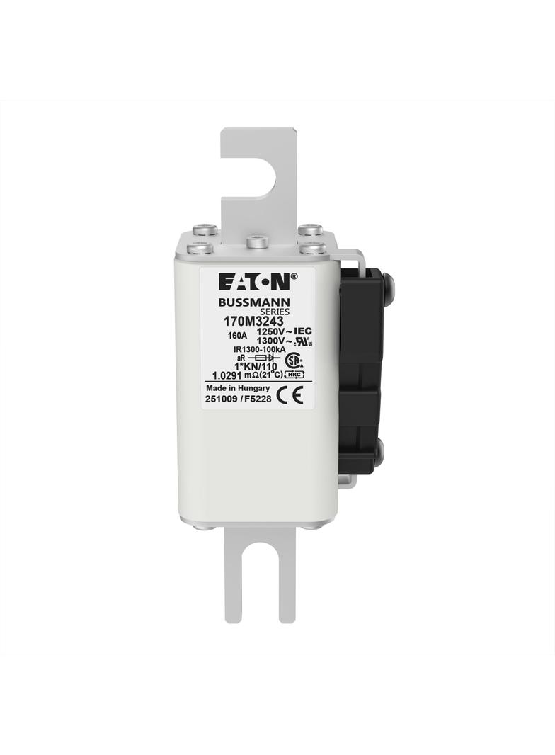FUSE 160A 1250V 1*KN/110 AR CU Wkładka szybka 160A AC 1250V rozmiar 1 45x58x138 mm a 170M3243 EATON