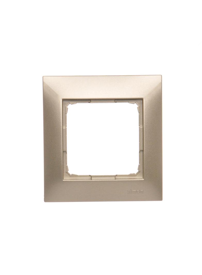 Simon 54 Premium Ramka 1-krotna PREMIUM do puszek karton-gips IP20 / IP44 złoty mat DRK1/44 KONTAKT