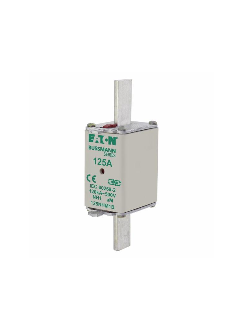 NH FUSE 125AMP 500V aM SIZE 1 Wkładka NH1 125A 500V AM podwójny wskaźnik 125NHM1B EATON