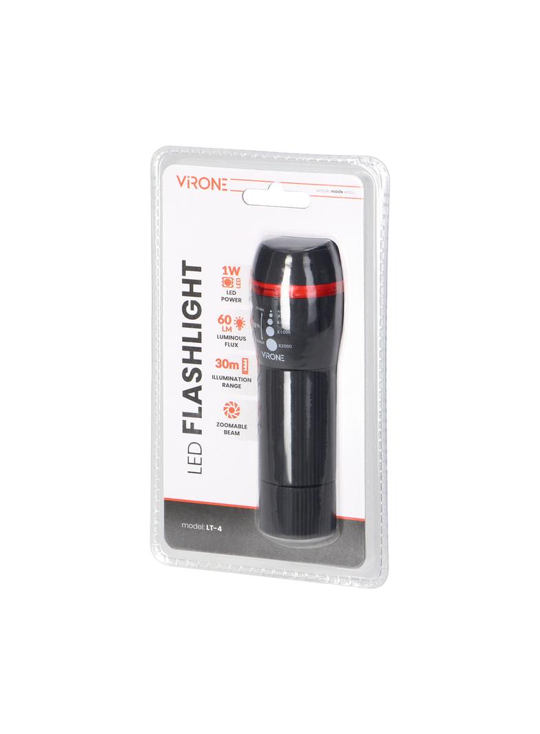 Latarka LED 1W z zoomem 60lm 3xAAA LT-4 ORNO