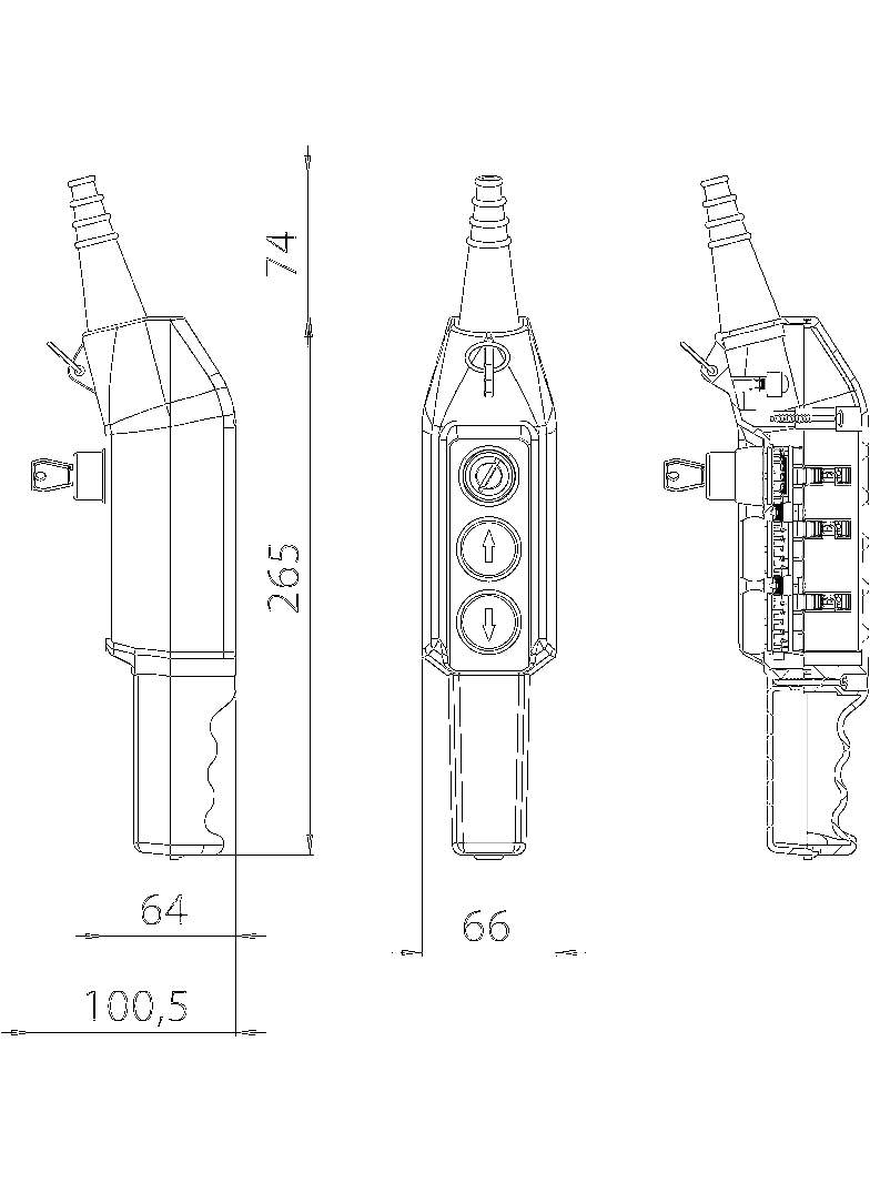 KASETA STEROWNICZA SUWNICOWA SAA-NO/2X1NO